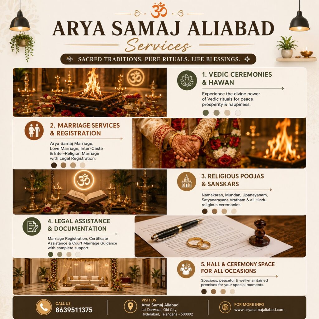 Vedic Marriage Ceremony with Registration Support in Hyderabad