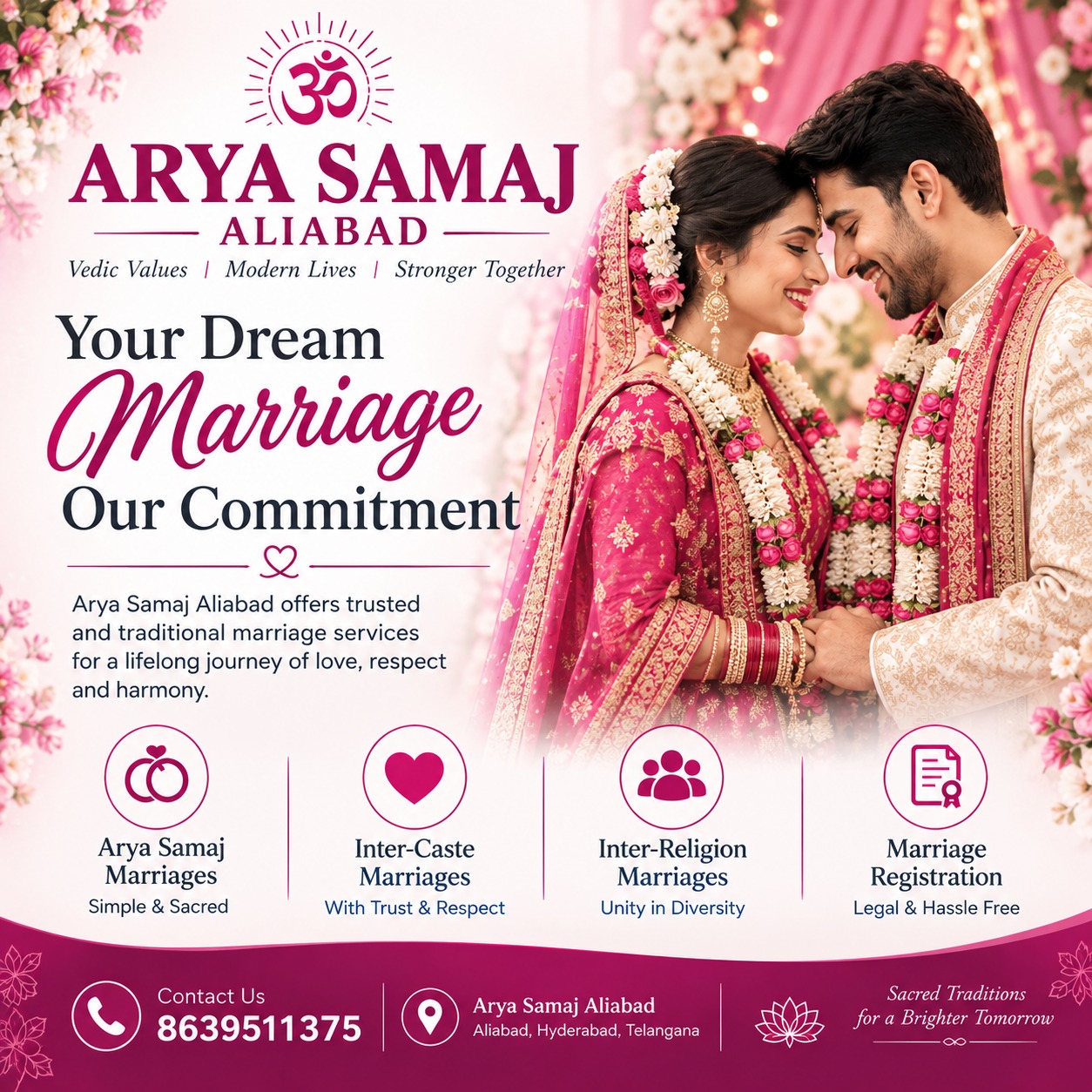 Documents Required for Arya Samaj Marriage in Hyderabad